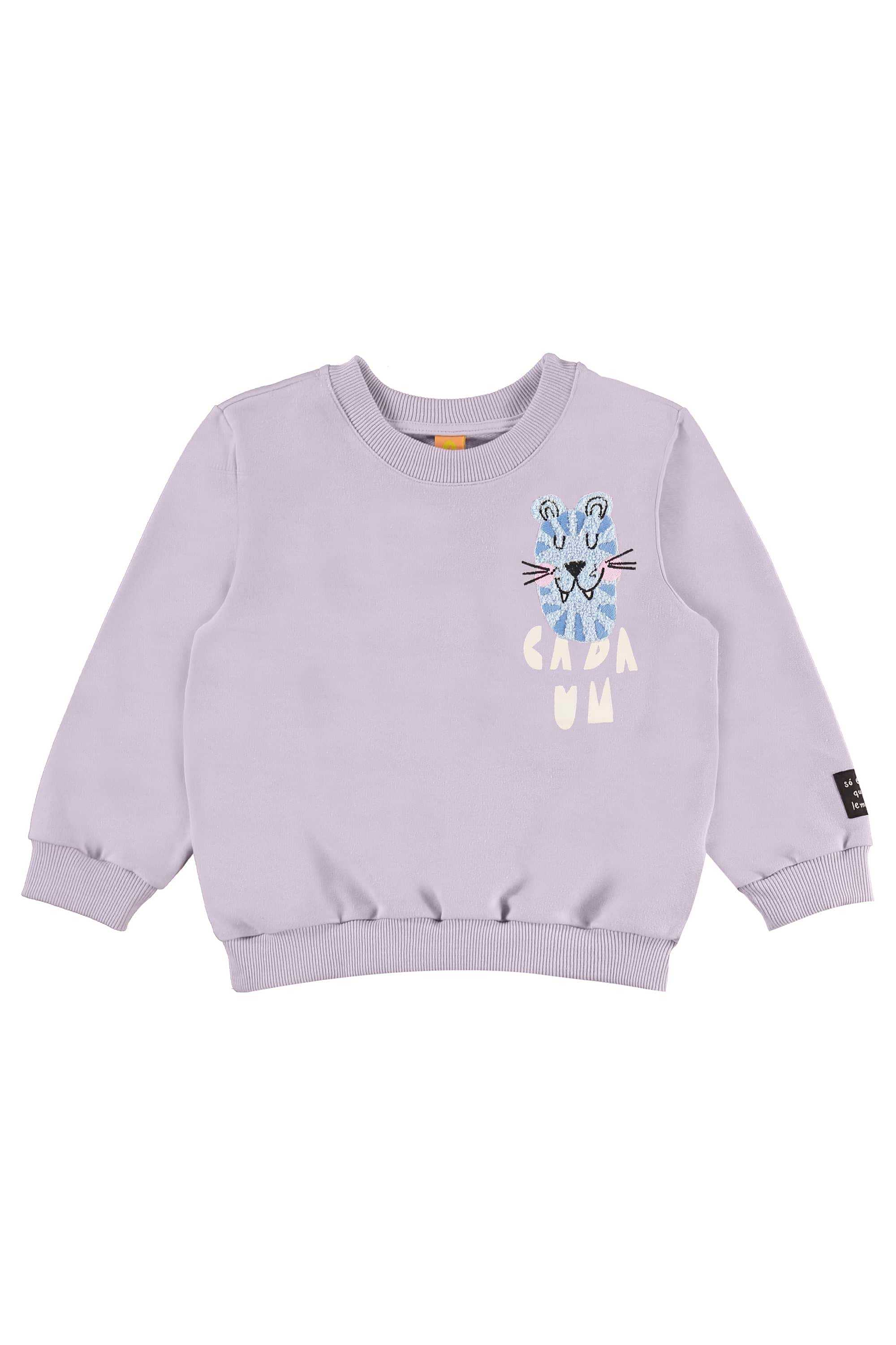 Conjunto Selva Infantil Masculino com Blusão e Calça (Roxo) Três e Já - Imagem 3